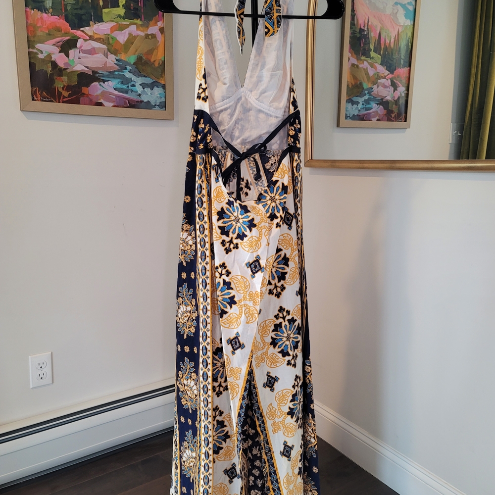 Vintage 1970's Lanz Originals Halter Sundress Size S - Picture 3 of 10